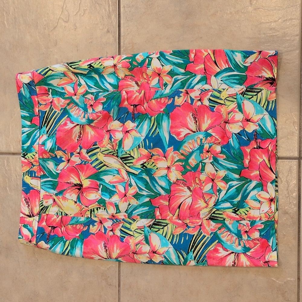 LOFT Tropical Print Pencil Skirt Size 12T